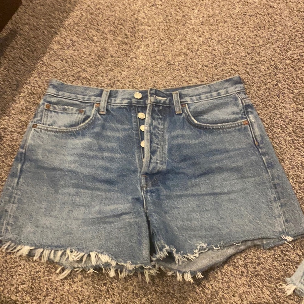 Agolde Women's Blue Jean Shorts